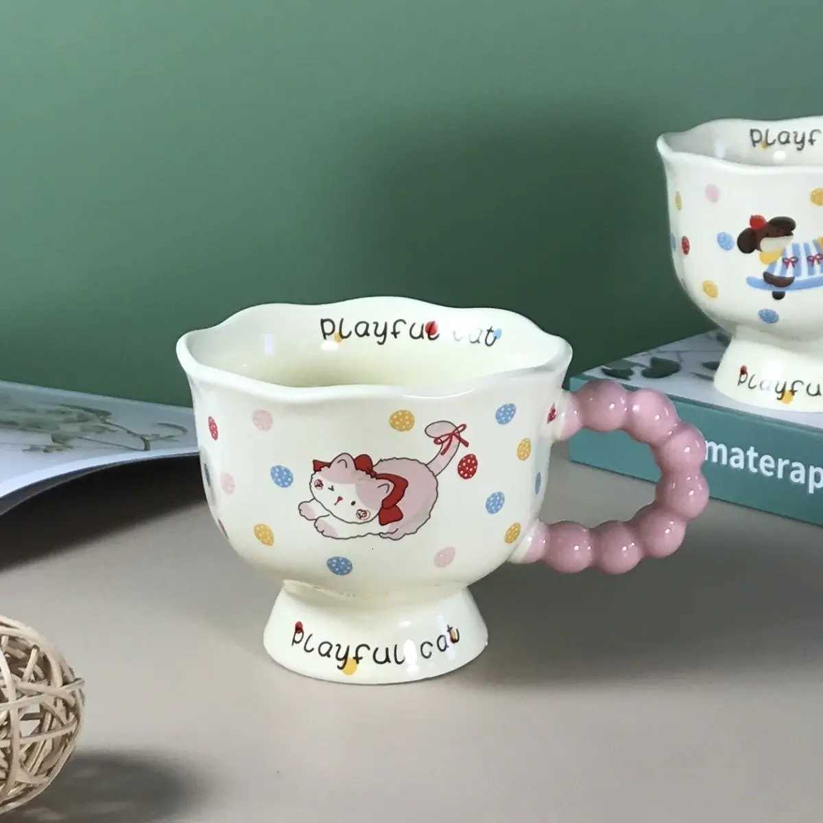 Ins Puppy g - High Quality Gorgeous Ceramic Couple Cups Cute Dog tea cup Ideal for Girls Birthdays and Souvenir Gifts H251209