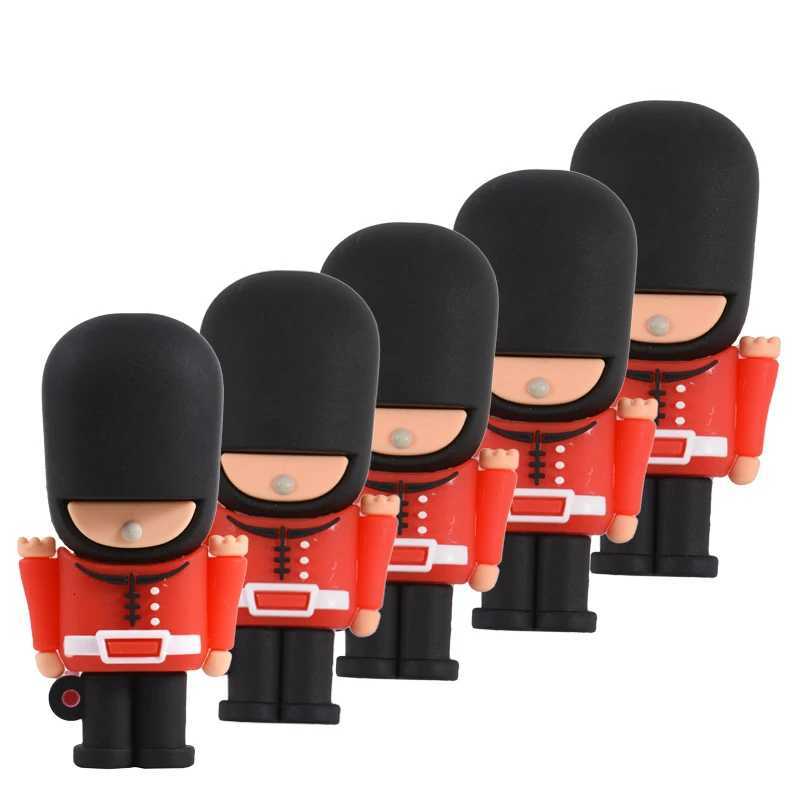JASTER New Hot USB Flash Drive Pendrive Handse British Guard Cartoon Pen Drive 16G 32G 64GB Usb 20 Memory Stick USB stick C251209