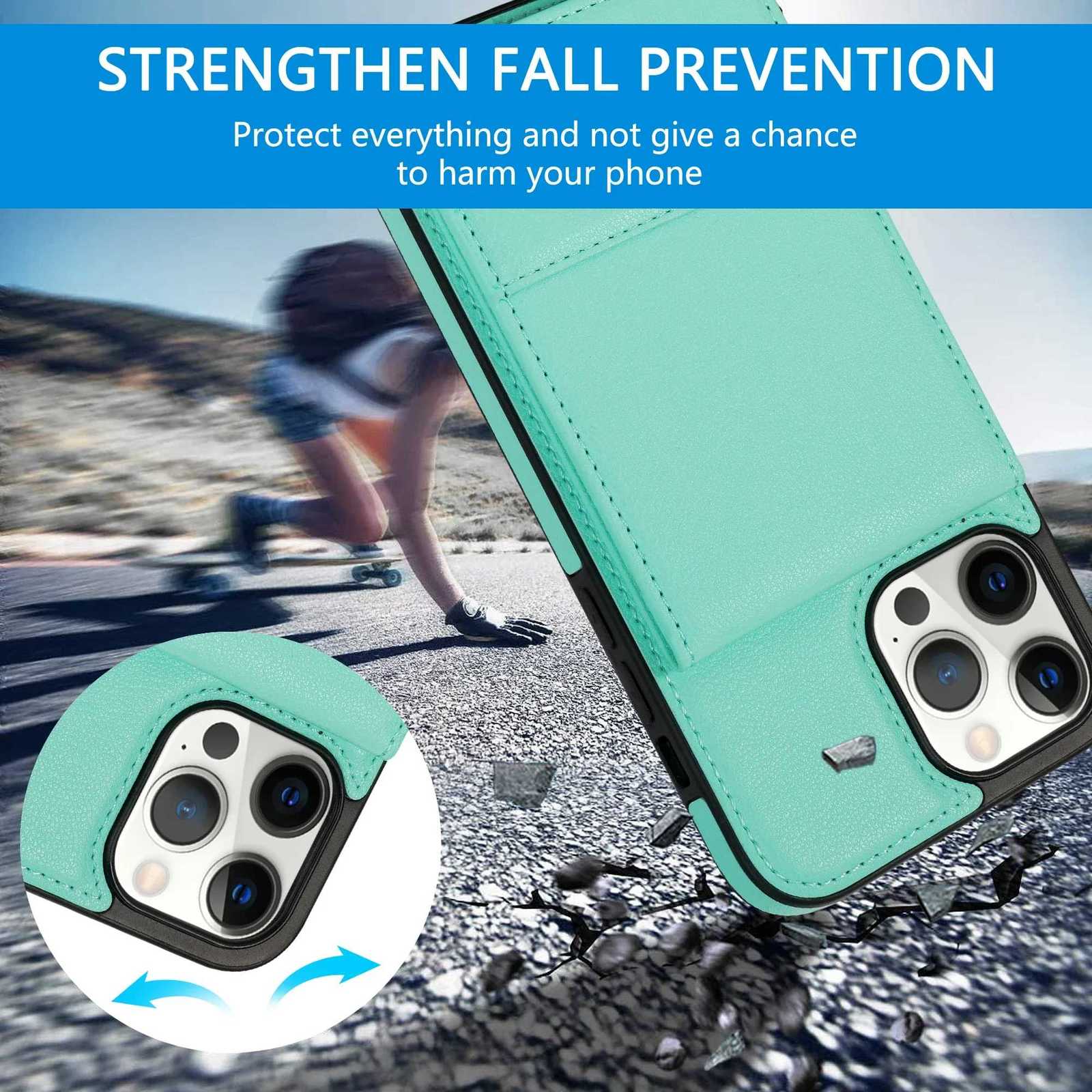 Vertical Cards Solt Wallet Leather Case for iPhone 16 15 14 Pro Max 16E 13 12 11 Pro XR XS Max 7 8 Plus SE Magnetic Stand Cover C251209