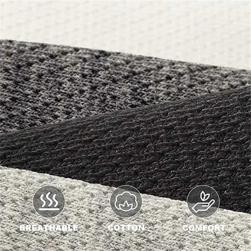 5 Pairs Solid Color High-Quality Men Soft Breathable Antibacterial Black White Gray Comfortable Sports Business Mens SocksT251209