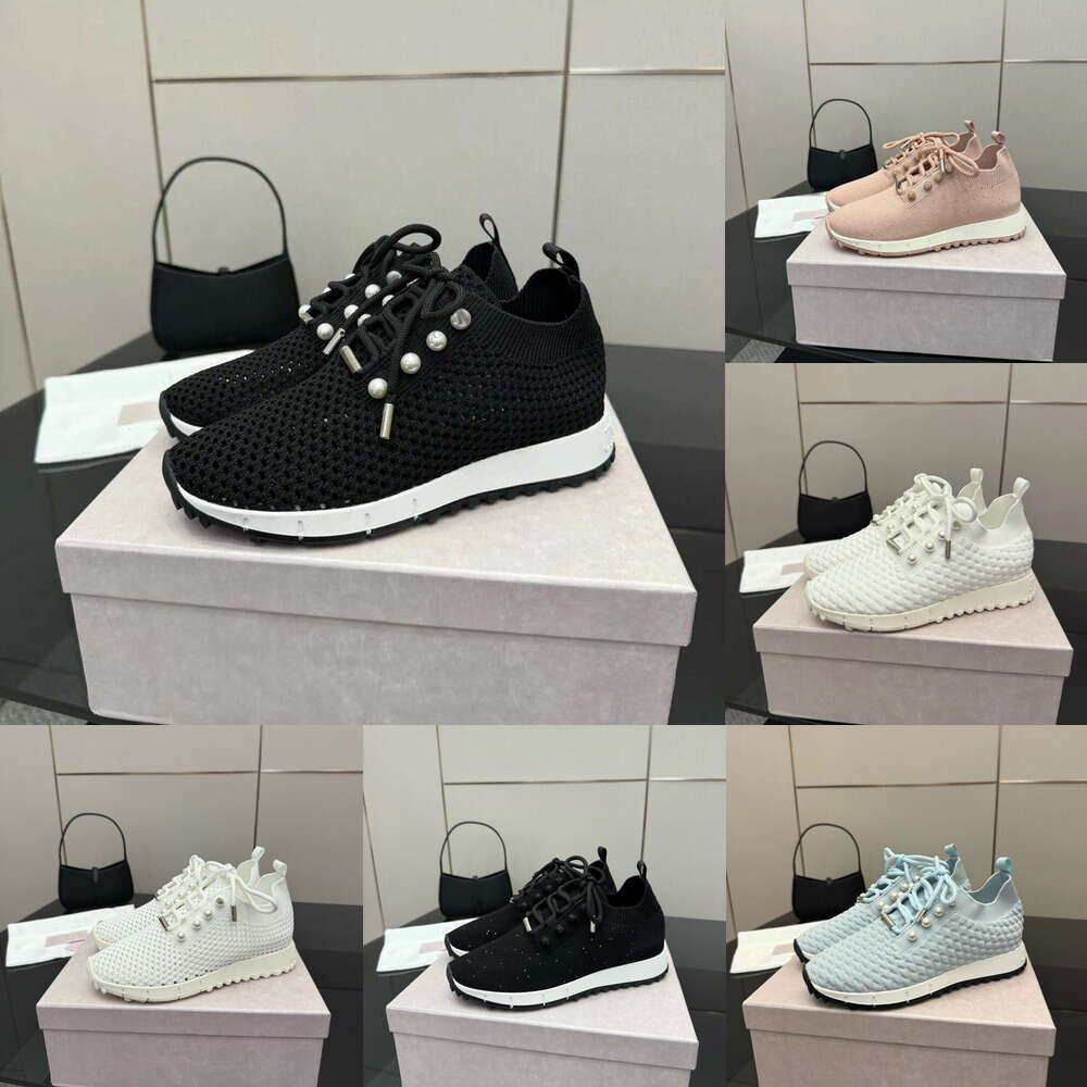 Women Pointed Toe Mesh platform trainer fashion dress outdoor office Breathable Casual running sports Shoes high-quality designer shoe woman Veles knit sneakers