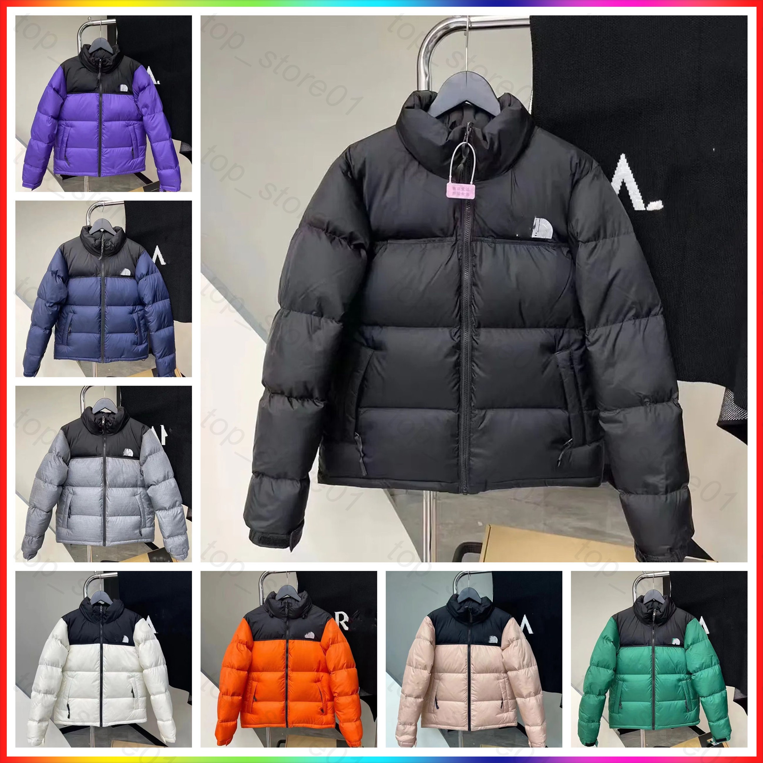 Designer northfacepufferjacket men bodywarmer outdoor feather zipper embroidered letters winter northfacepufferjacket men thickening outdoor down jackets