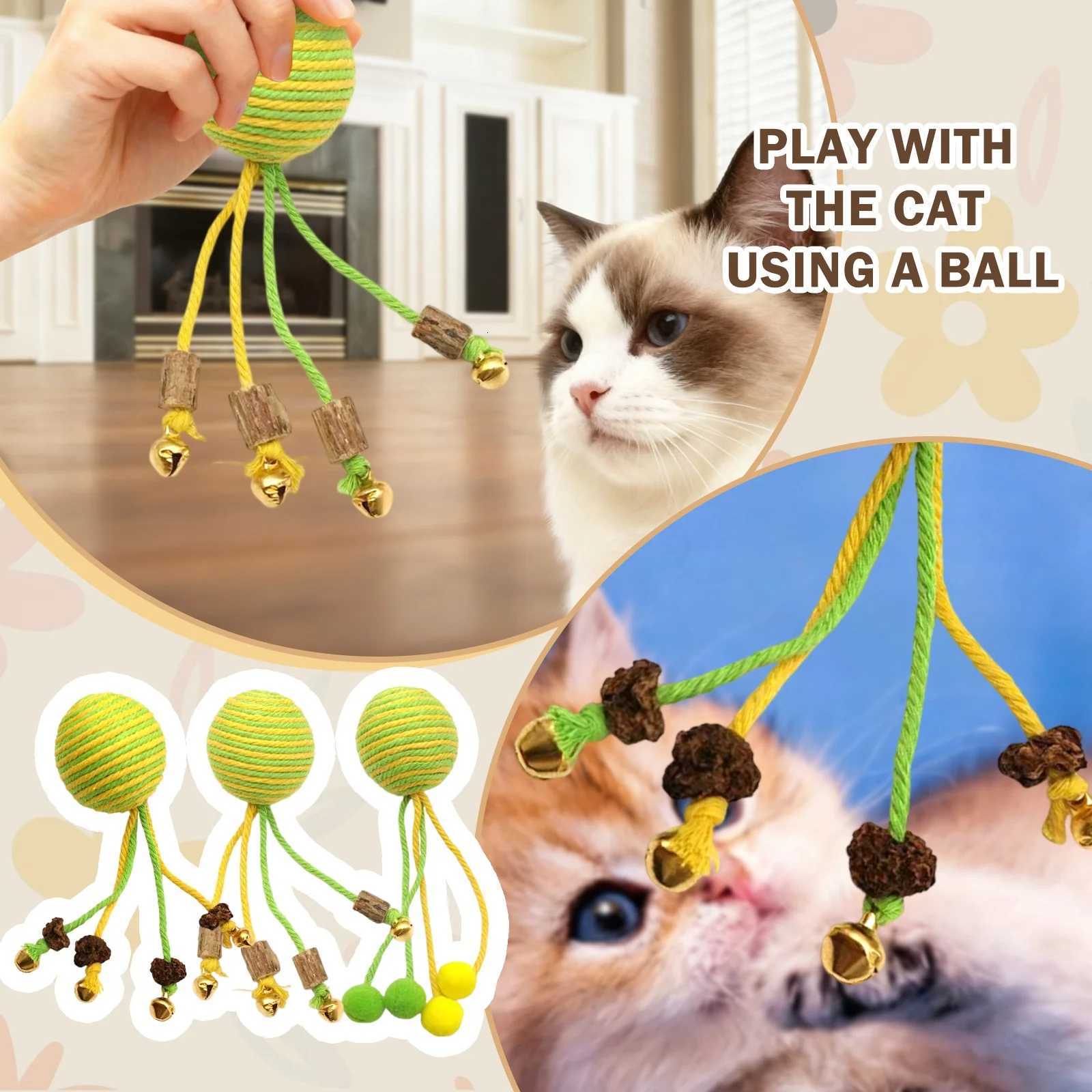Creative Pet Ball Pet Toys Indoor Interactive Pet Ball Small Cats Dogs Fun Toy For Kitten Teeth Cleaning Pet Supplies M251209