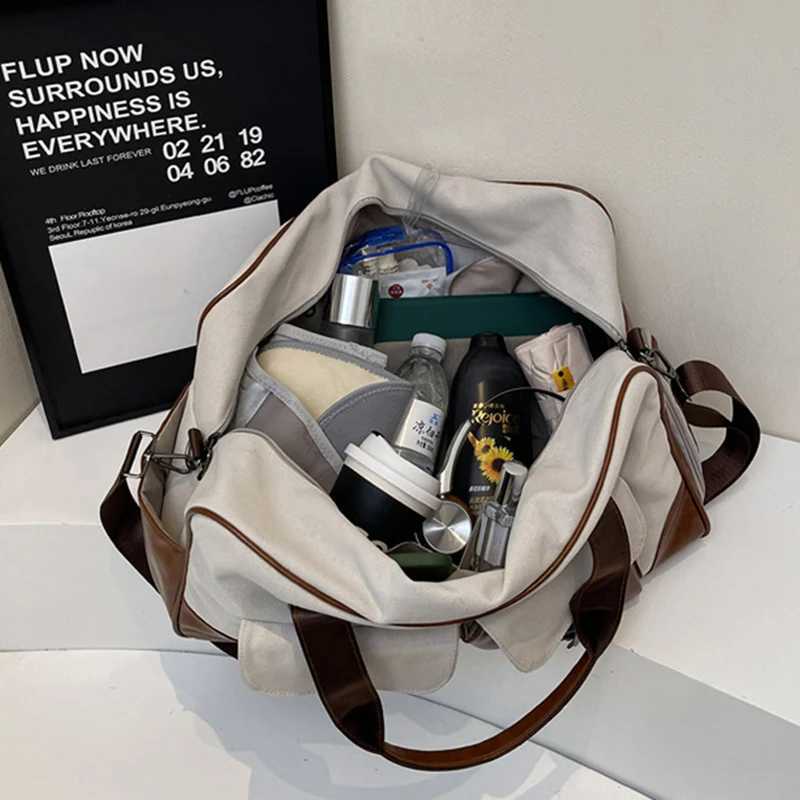 Gym Fitness Shoder Bag Dry Wet Yoga Swimming Sports Outdoor Handbag Large Short Distance Trip Crossbody Travel Canvas Bags Y251209