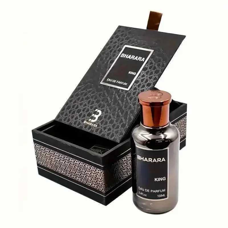 Bharara King Mens Eau de Parfum 34oz 100ml - Refreshing Citrus Musk Scent Long-Lasting Formaldehyde-Free Fragrance DailyT251209
