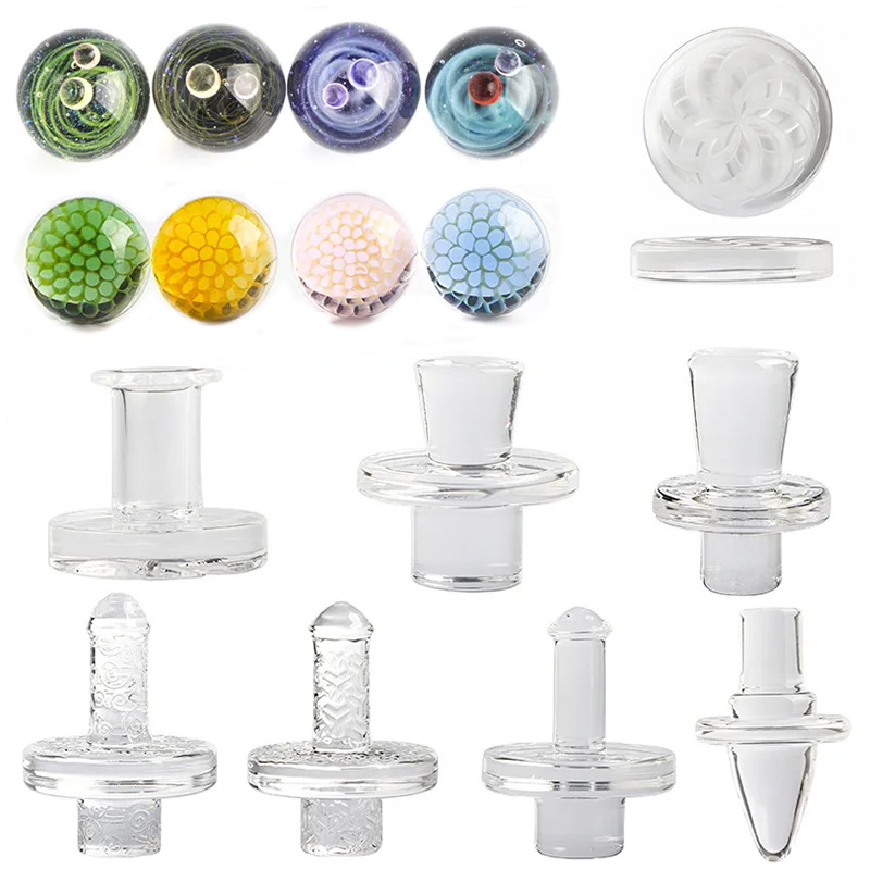 32mm OD Quartz Carving Spinner Cap/ 22mm 28mm 30mm Quartz Top Cap/22mm Honeycomb Terp Beads Carb Caps For Quartz Banger Nails