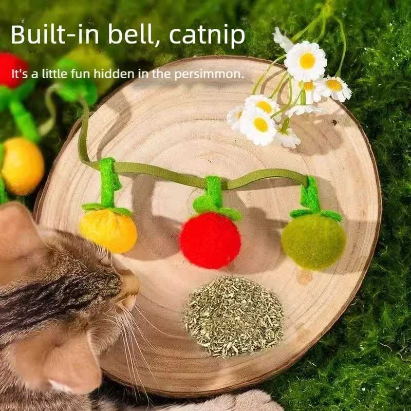 Small Eco-Friendly Cat Mint Toy with Integrated Bell for Self-Entertainment Relieves Boredom And Teething for Cats Pet Chew Toy M251209