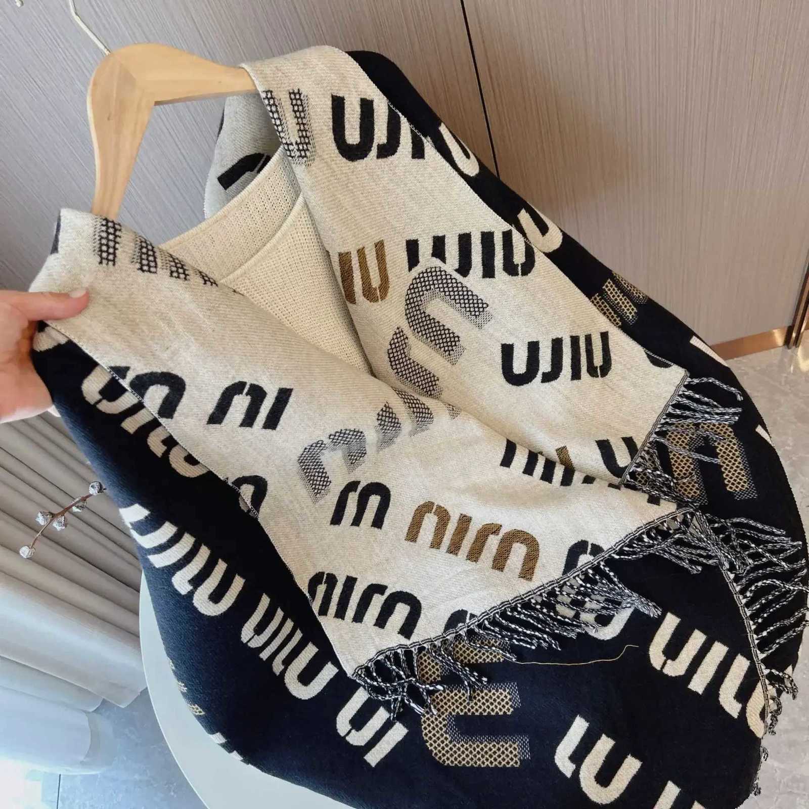 Luxury 2025 New Long Scarf Women Winter Warm Scarves Imitation Cashmere Letters Double-sided Thickened Air Conditioner Shawl Y251208