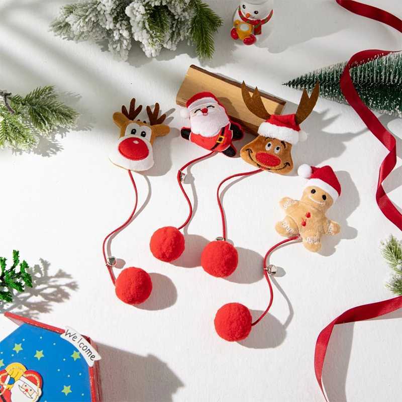 Catnip Toys Interactive Toys Cartoon Plush Christmas Gingerbread Man Cat Toys Cat Anti Bite Interactive Toy Pet Supplies M251209