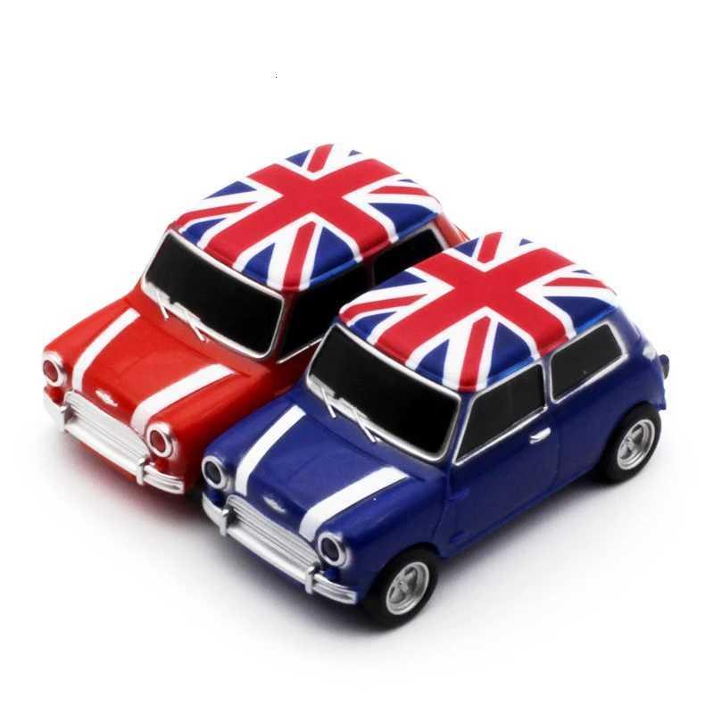 British Car Model USB Flash Drive 128GB Business Gifts Pen Drive 64GB Black Red Memory Stick High Speed Pendrive 32GB C251209