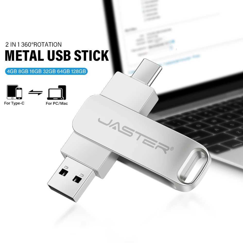 Suitable for 15/16 systems TYPE-C Flash Drive OTG 128GB 32GB 64GB High Speed USB For Cputer Cell Phone Metal Pen Drive C251209