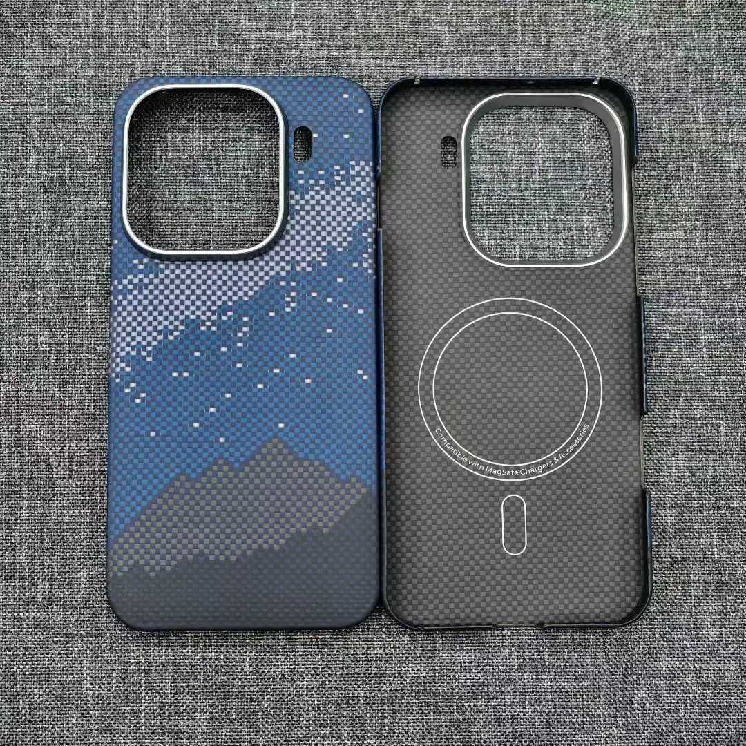 For Find X9 X9pro Aramid Fiber Carbon Fiber tra-light Magnetic Metal Business Style Anti-fall High-end Mobile Phone Case C251209