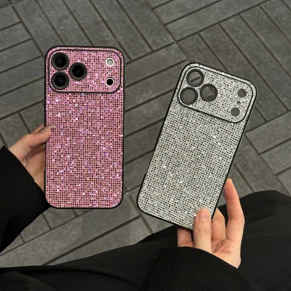 Fashion Girl Wind Glitter Sparkling Diamond Phone Case For iPhone 17 16 15 14 13 Pro Max 17Prax Glowing Diamond Sparkle Cover C251209