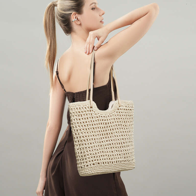 Luxury Bags Designer Large Capacity New Beach Bags Handwoven Cutout One Shoulder Women's Handbag Multifunctional Beach Bags