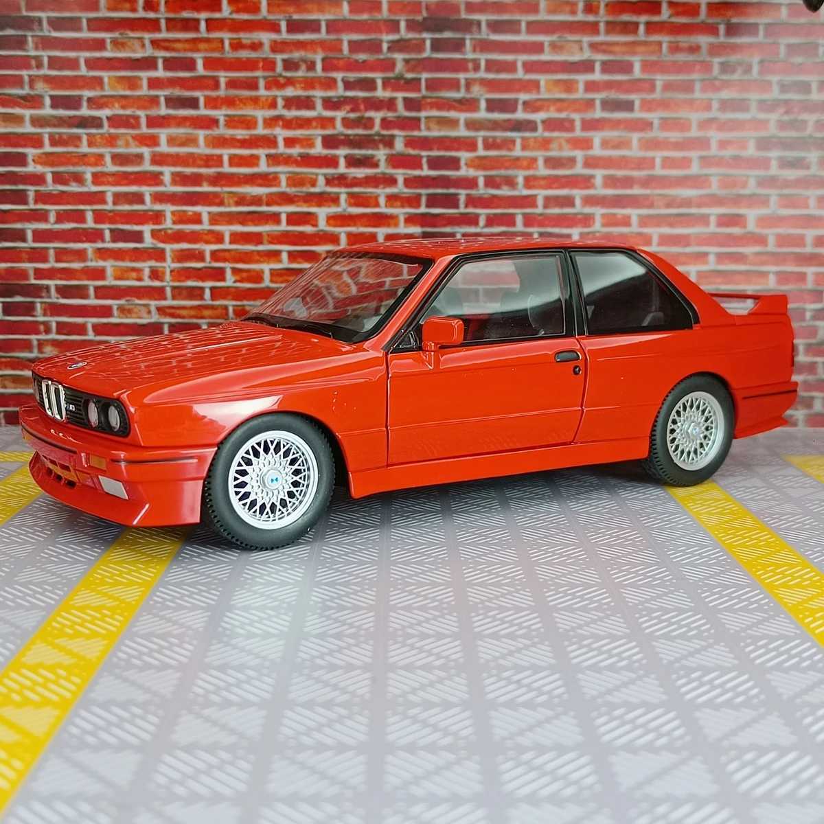 124 BMW M3 E30 1988 alloy supercar model car ornament door can be opened childrens regenerative toy car gift Y251209