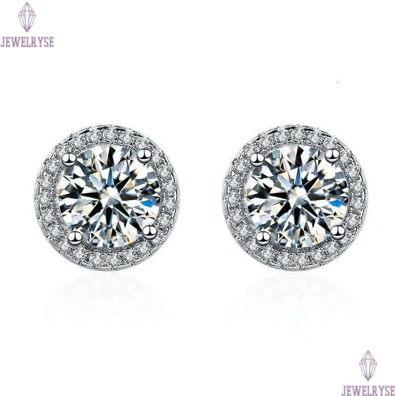 luxury round designer earrings for women moissanite cz zircon circle hollow design earring ear rings earings jewelry birthday valentines day gift