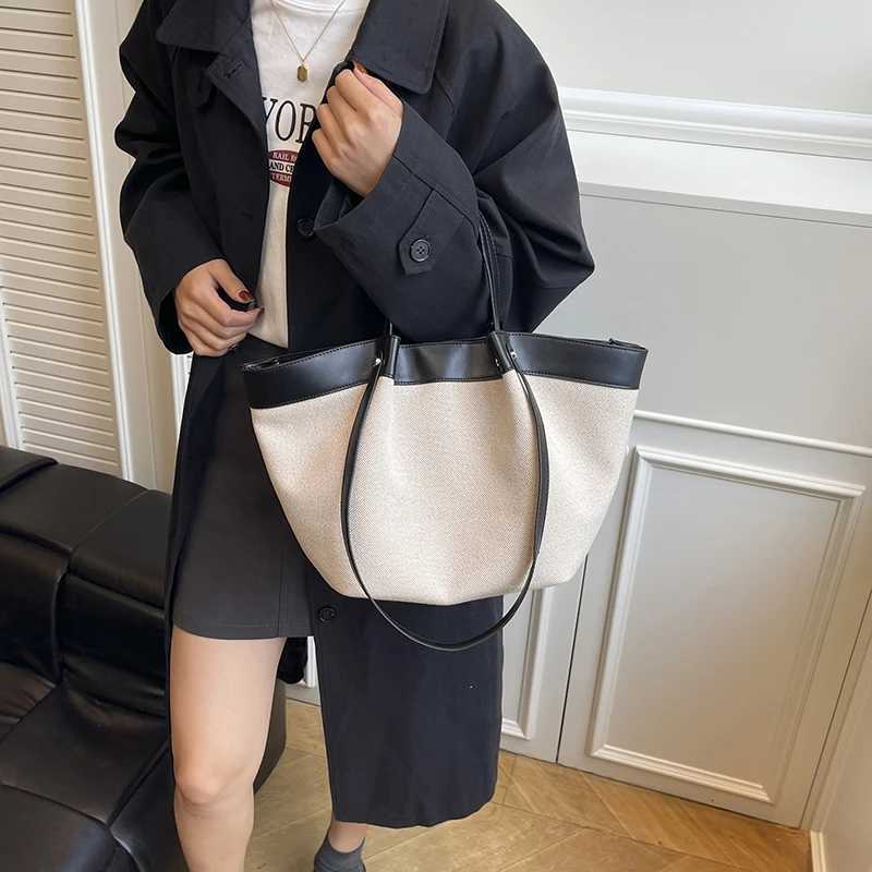 Brand quality large capacity canvas bags luxury designer wen bags big totes handbag fem crossbody shoder bag casual purse Y251209