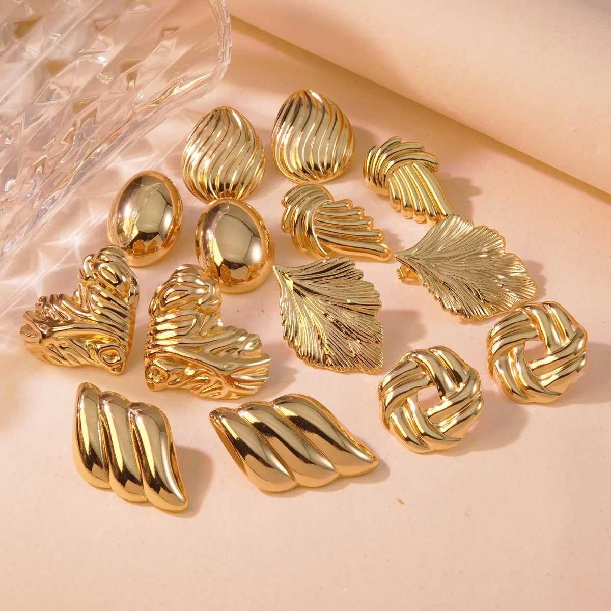 Htpwe Stainless Steel Butterfly Various Styles Women 18k Gold Plated Couple Holiday Gift Earrings Party Jewelry K251209 H260129