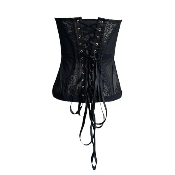 Designer Women's Strapless Corset Top,Vest Sexy Lace Sleeveless Top, Street Fashion Tank Top, Sexy Lace Hollow-out Trendy, Strapless Fashion Top