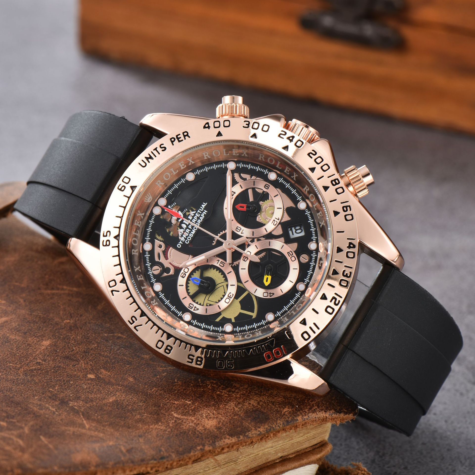 Top-brand multi-functional men's wristwatches with stylish silicone straps - wholesale of men's wristwatches