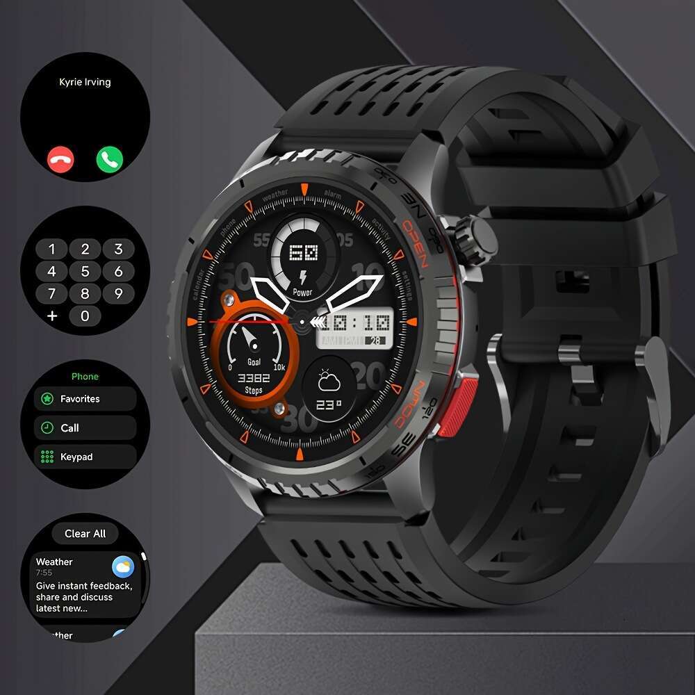 GPS Smart AMOLED Heart Rate Oxygen Blood Pressure Sleep Monitoring 3ATM Waterproof Outdoor Sports Watch