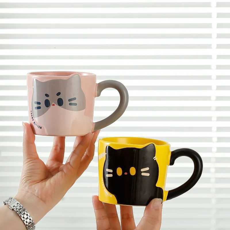 1PC Cute Ceramic Cat g Household Drinking Cup Coffee Cat Cup Souvenir Household Goods Gifts Decorative Accessories H251209