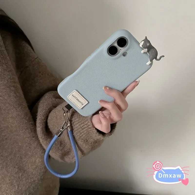 For 14 13 Pro 12 12S 12X F6 F5 F3 X6 X5 Pro X4 GT 5G 4G Phone Caser 3D Funny Cat Leather Casing Cute Cat Cover C251209