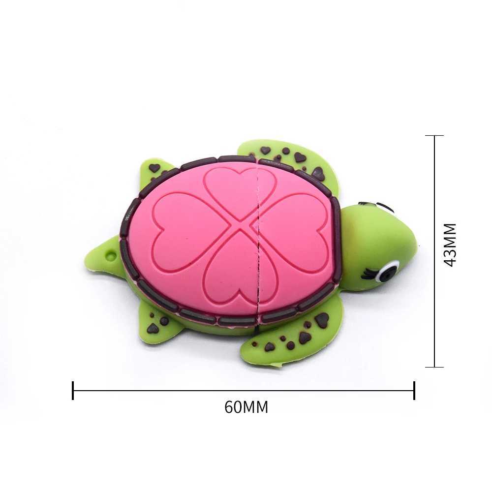 Pendrive 4GB USB 20 Flash Drive Cartoon Goldfish Pen Drive Usb Memory Stick Turtle Dolphin Shark 64GB Pen Drive C251209