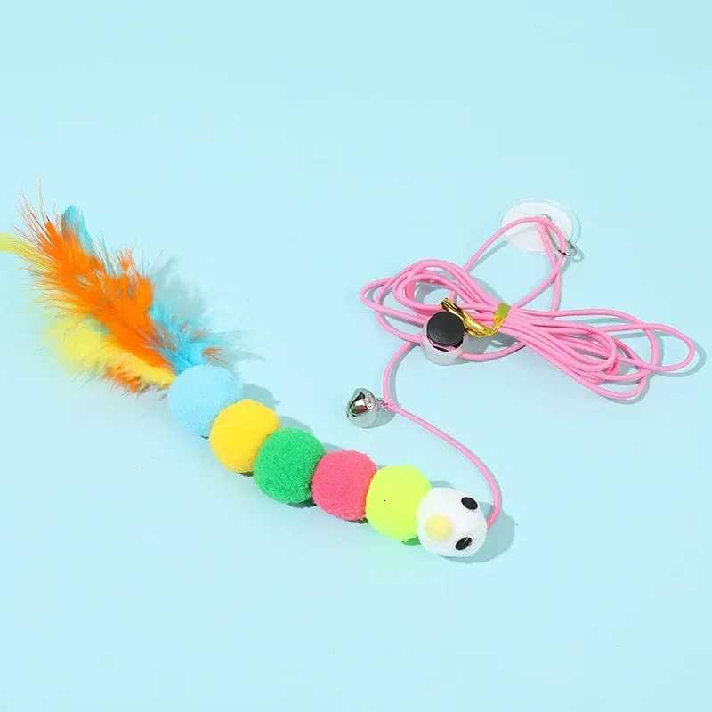 7pcs Random Cat Toy Swing Sticky Disc Elastic Hanging Door Teasing Cat Rope Long Rope Teasing Cat Toy Cat Accessories M251209