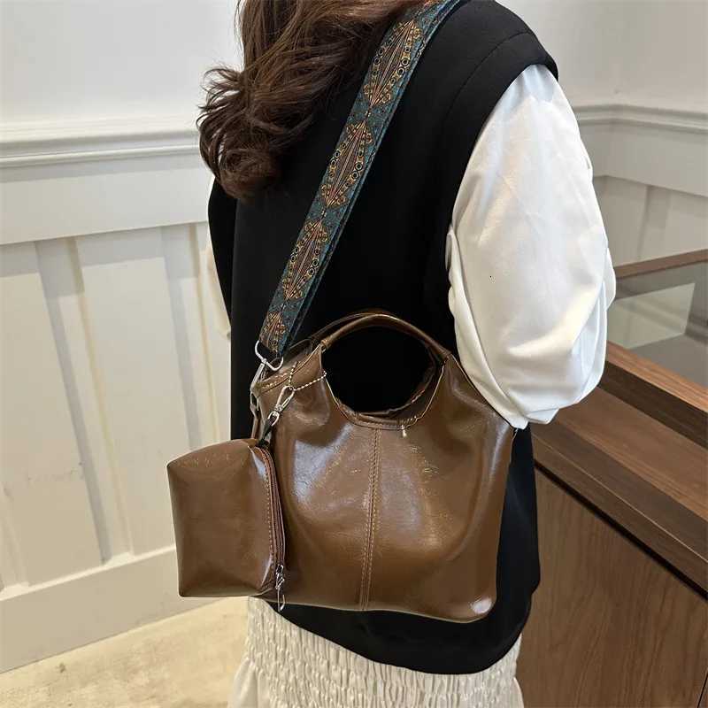 Wens Handbag Casual PU Shoder Crossbody Bag With Coin Purse Large Capacity Messenger Bag Ladies Cmuting Tote Y251209