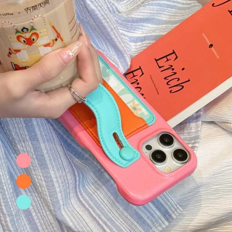 Luxury color matching wristband mobile phone case for IPhone 16Prax 16Pro 16 15 14 13 12 Prax Phone Case Funda C251209