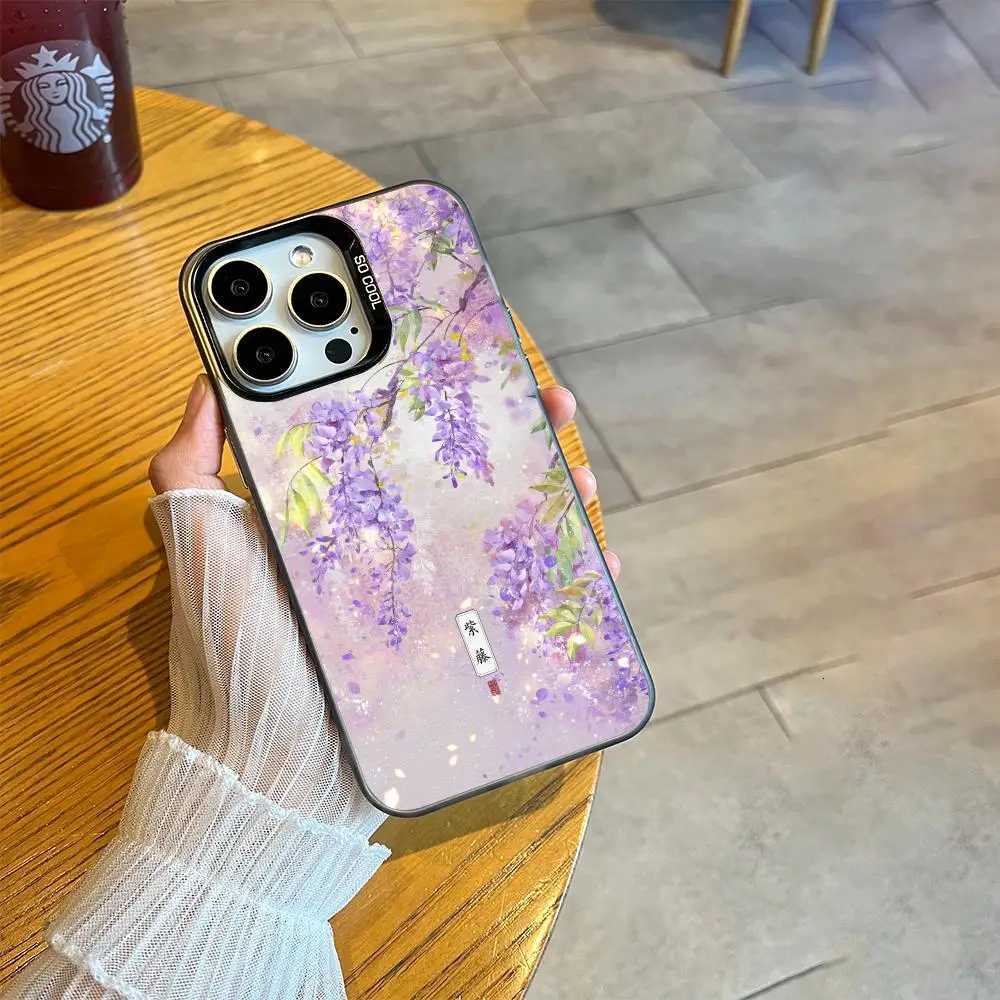 Wisteria Flower Mobile Phone Case Suitable for iPhone 1716 15 14 13 12 11 Pro Max Plus with A Shock Resistant Matte Back C251209