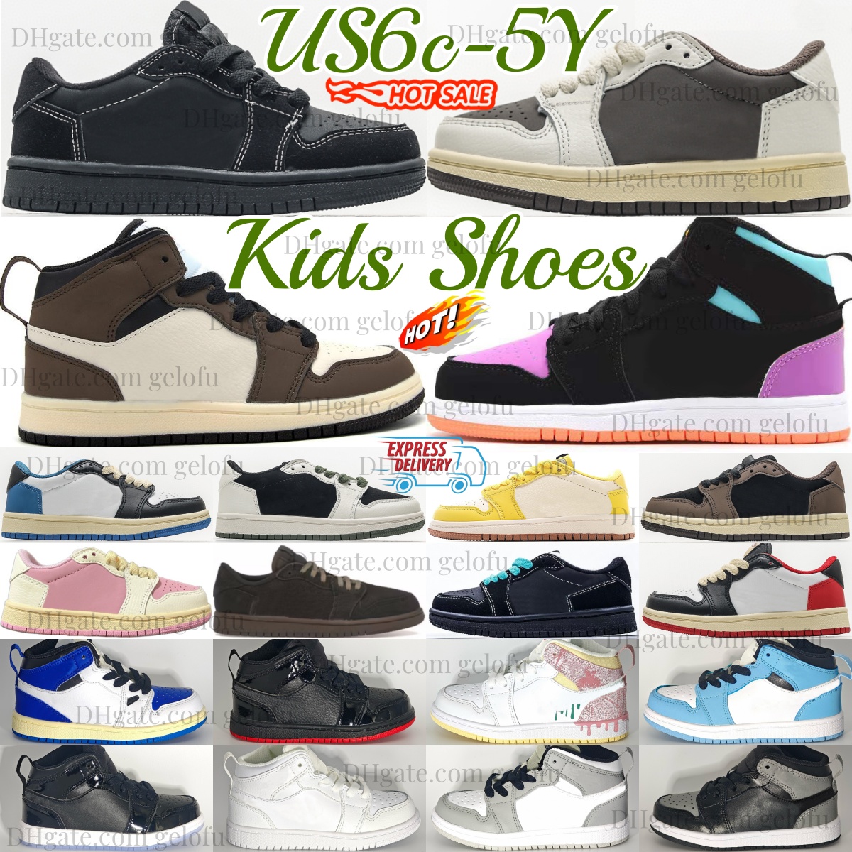 Kids Shoes Low Sneakers Toddlers Boys Basketball Mocha Baby Olive Canary Mid Youth Trainers Black White Children Girls Pink Red Blue Green Smoke Grey Patent Multi
