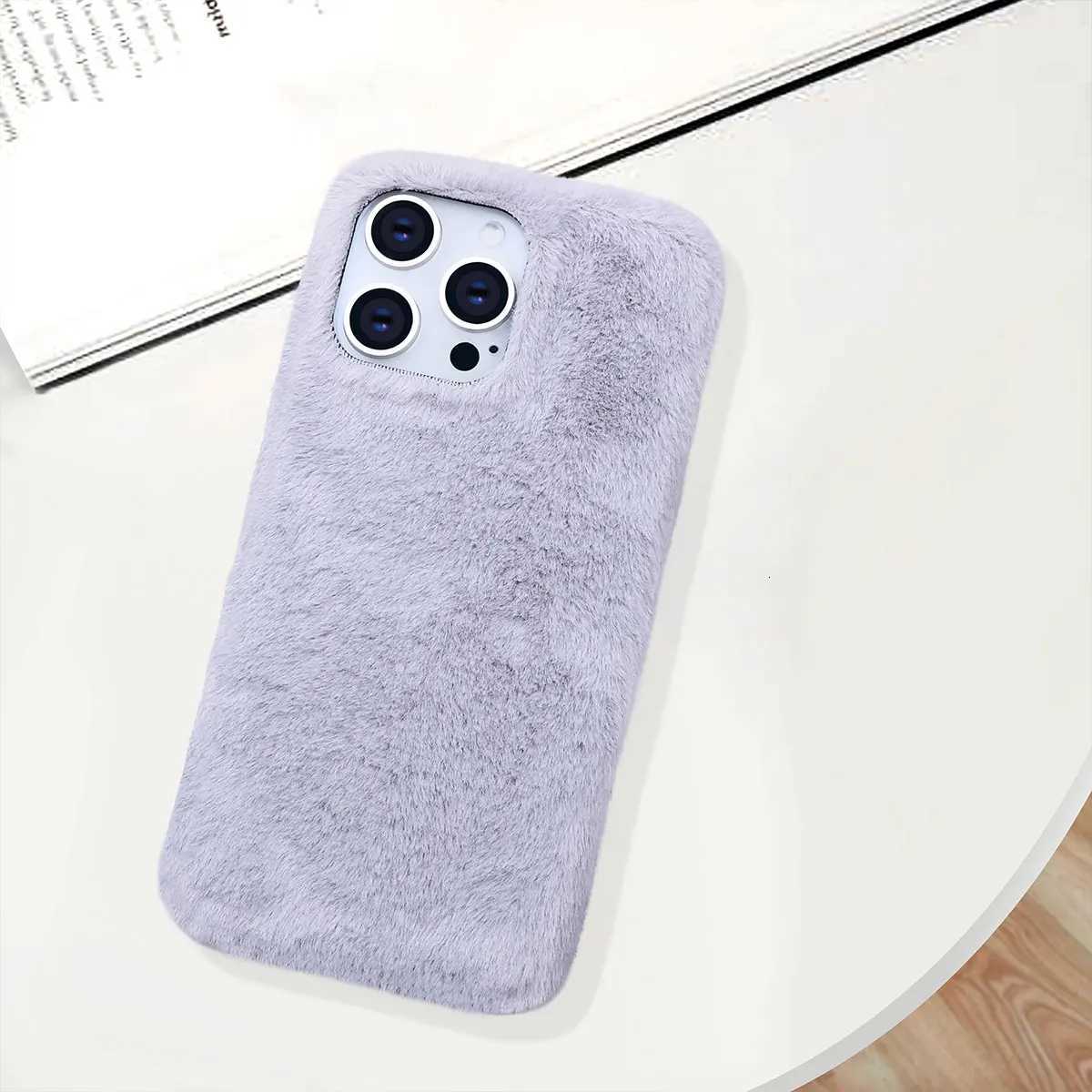 Fashionable jade fox velvet Suitable for iphone111213141516Pro Max simple and generous single case Protective Cover C251209