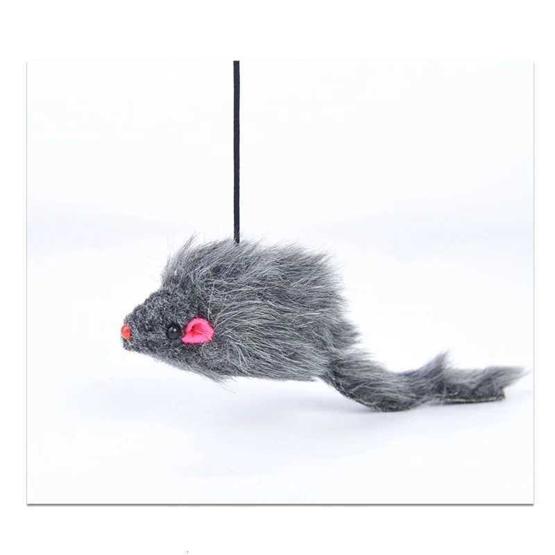 Pet Mouse Toy Interactive Cat Toy Hanging Indoor Door Retractable Toys Cat Scratch Rope Funny Cats Feather Stick Pet Supplies M251209
