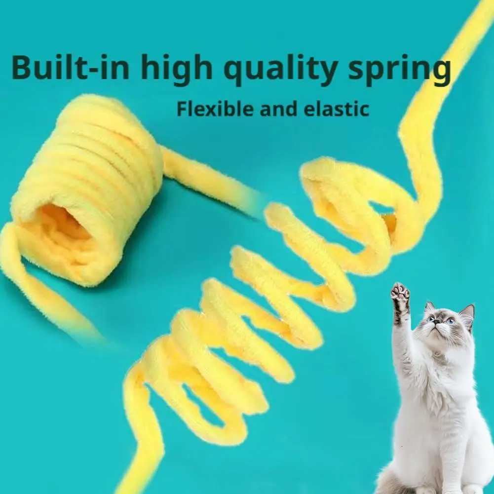 Interactive Cat Toy Funny Cat Stick Plush Spring Ball Self-Hey Hanging Door Kitten Toy Cats Kittens Play Training Toys Supplies M251209