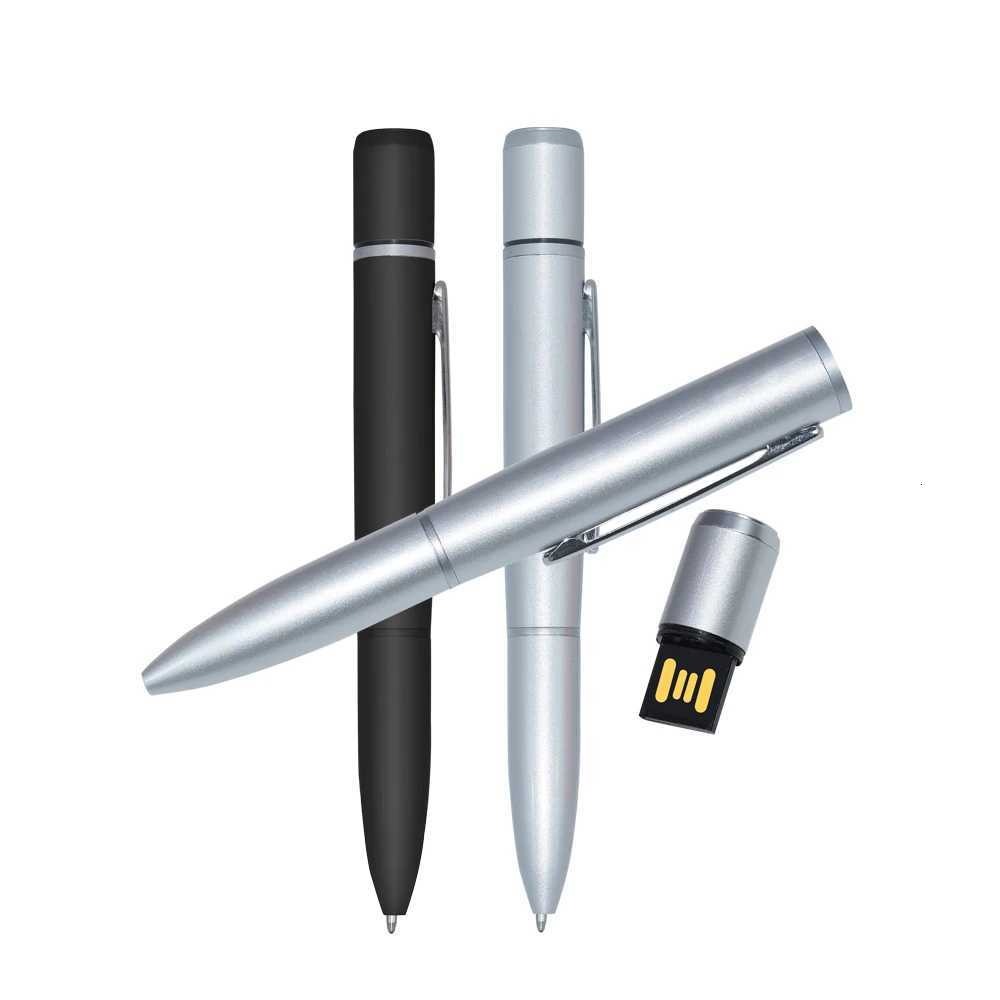 USB Flash Drive 128GB U Disk Fashion Ballpoint Pen Drive Memory Cards Real capacity 64GB 32GB 16GB 8GB Pendrive USB Flash Memory C251209