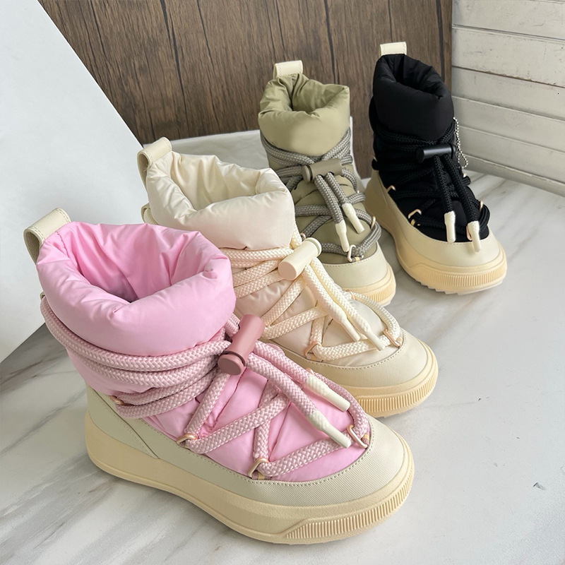 10A Men Boots Altive Snow Boots Women Designer Down Boot Mid Nylon Boot Icon Low Ankle Boots Thick Soled Winter Boots Puffer Boots Shoes 1005