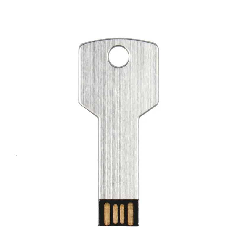Metal Portable Key USB 20 Flash Drive Black Real Capacity Pen Drive Silver Memory Stick 64GB/32GB/16GB/8GB/4GB U Disk Pendrive C251209
