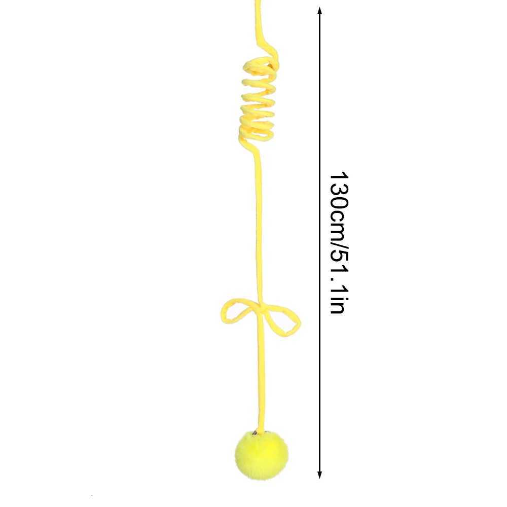 1PC Stretchable Elastic Rope Cat Teaser Ball For Self-Entertainment And Relaxation Hanging Cat Toy Pet Supplies M251209