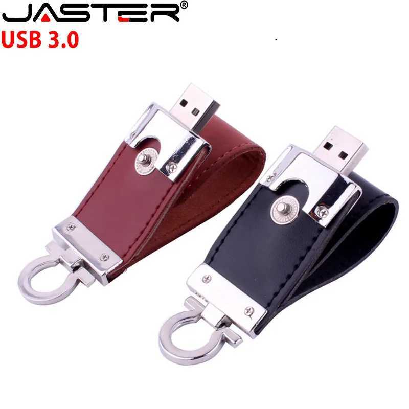 Keychain Leather USB 30 Flash Drive 128GB 32GB 64GB High Speed Metal Memory Stick Pen Drives 16GB Red Pendrive 8GB USB 30 Disk C251209