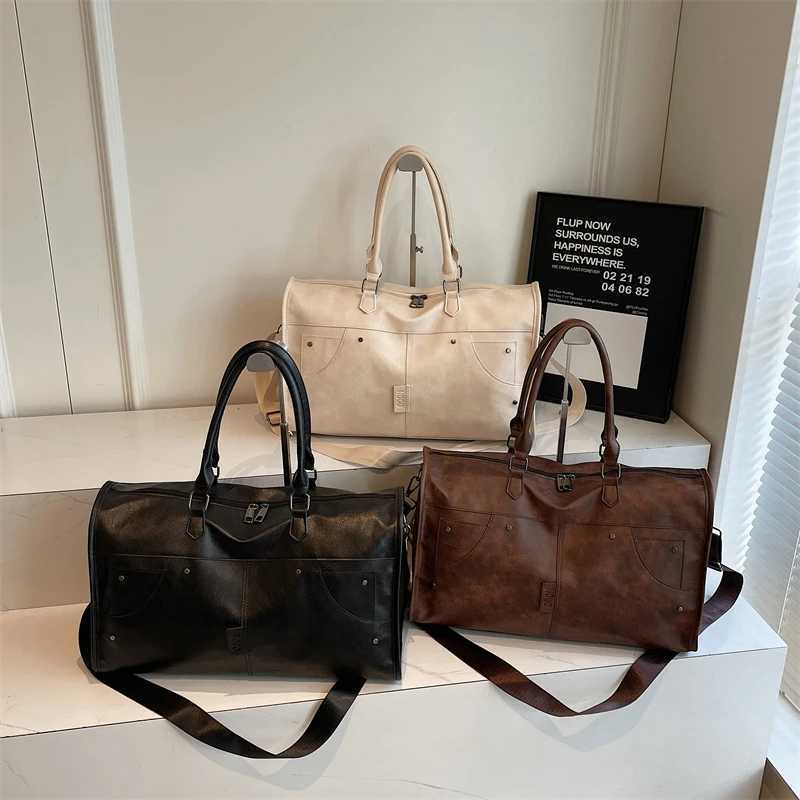 2025 Fi Casual Versatile PU Travel Tote Bags Sense of Luxury High Quality Large Capacity Poparity Travel Bags for Wen Y251209