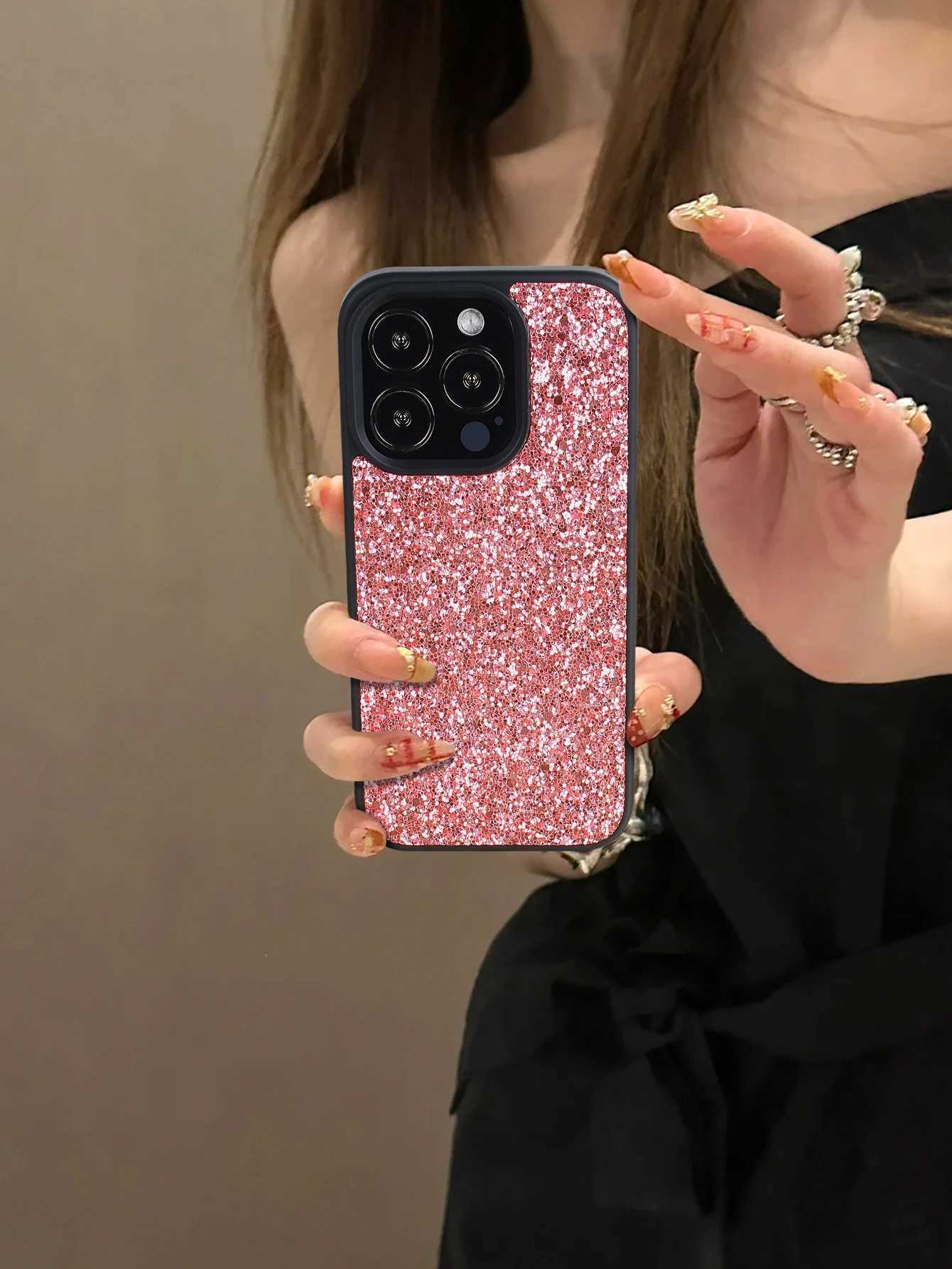 1PCS Luxury Glitter Bling Diamond Leather Phone Case Cpatible with iPhone17 16 16e 15 14 13 12 11 Pro Max Plus X XS XR 7 8 C251209