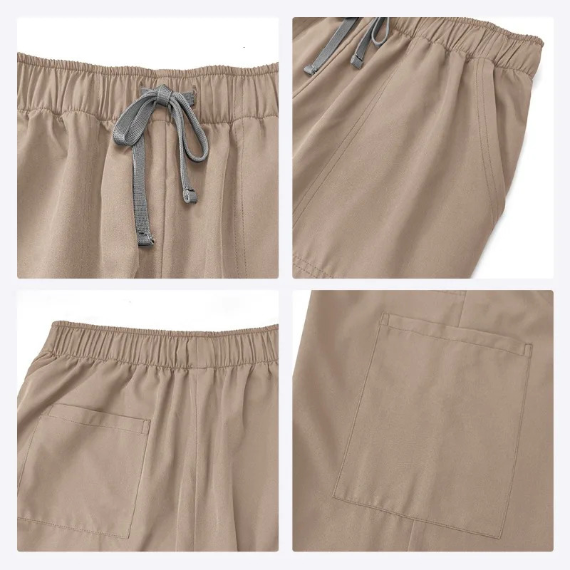 Clinical Green Gray Blue White Sanitary Dentist Nursing Veterinary Uniform Men Work Wear Jogger Man Scrubs Set 251204