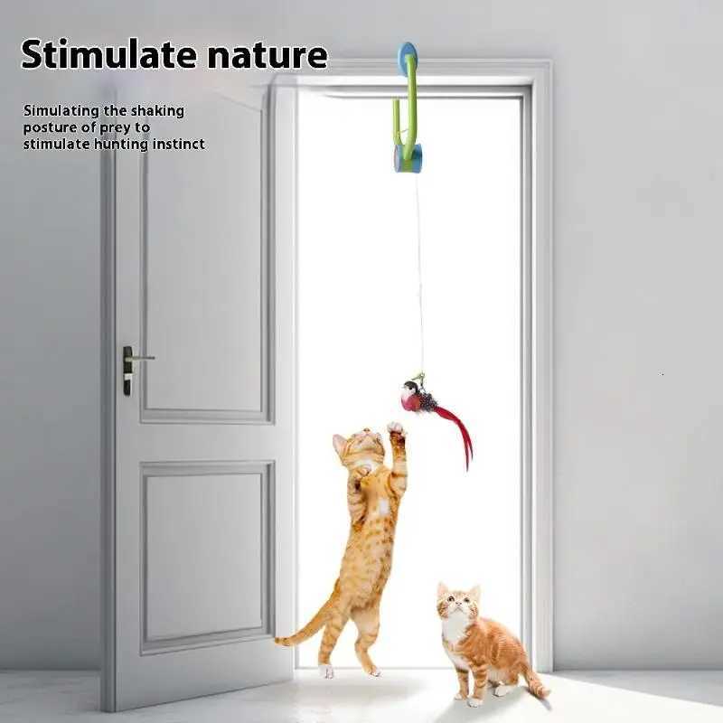 The New Type Of Cat Electric Smart Hanging Door Toy Is A Self-entertainment Entertaining And Cat-teasing Wonder M251209