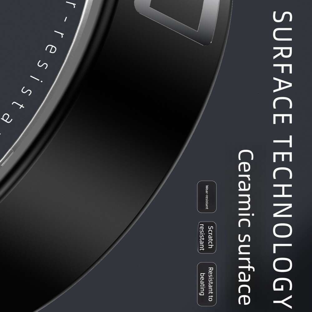 Famous Brand Smarthealth Ceramic Smart Ring NFC Heart Rate Blood Oxygen Sleep IP Waterproof Smartring Health