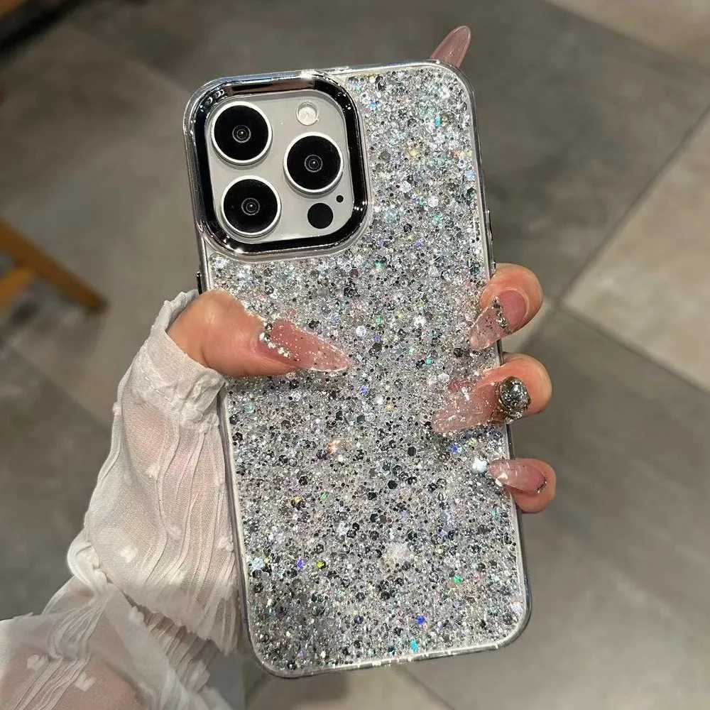 Luxury Bling Glitter Shockproof Phone Case For iPhone 17 Air 16 15 14 13 12 11 Pro Max Plus Soft Bumper Protection Cover C251209
