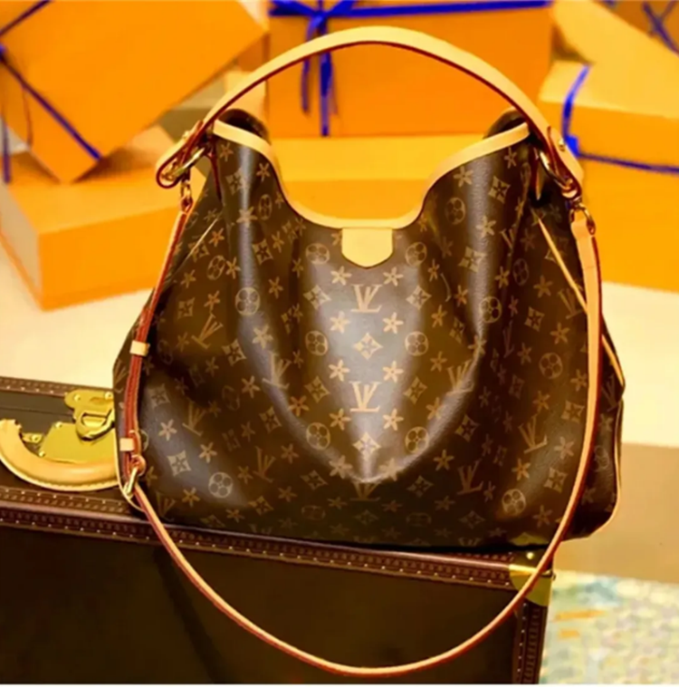 Luxurys Designer Bag Fashion on the go print high quality Artwork bucket bag hand bill shoulder crossbody bag for women Female backpack