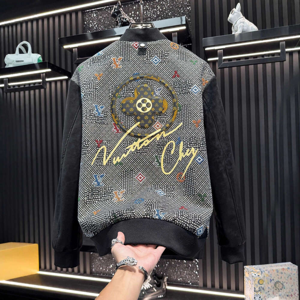 Patchwork Embroidery High-End 2025 New Autumn Trendy Brand Light Luxury Casual Men's Jacket