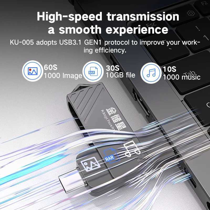 High Speed Solid State USB Drive 1TB Mobile Phone Hard Drive Type-C Dual Interface Mobile Cputer Large Capacity USB Drive 512G C251209